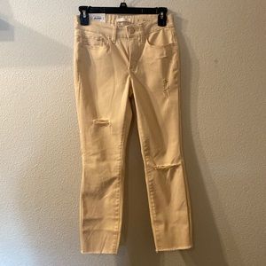 NWT LC Lauren Conrad light pink skinny capri size 2